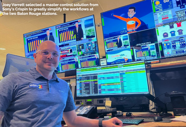 WBRZ, KBTR Tap Crispin for Master Control Automation